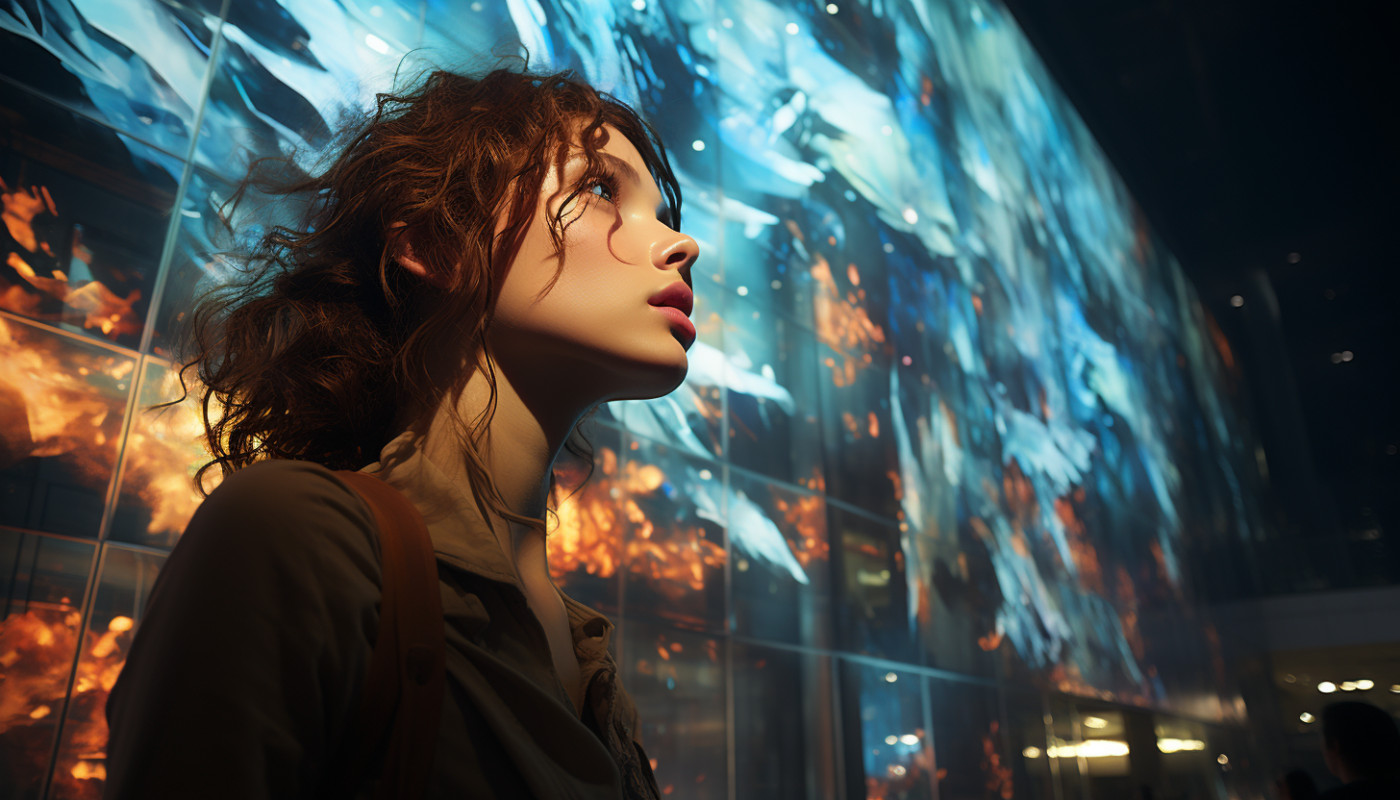 El arte a gran escala en proyecciones urbanas